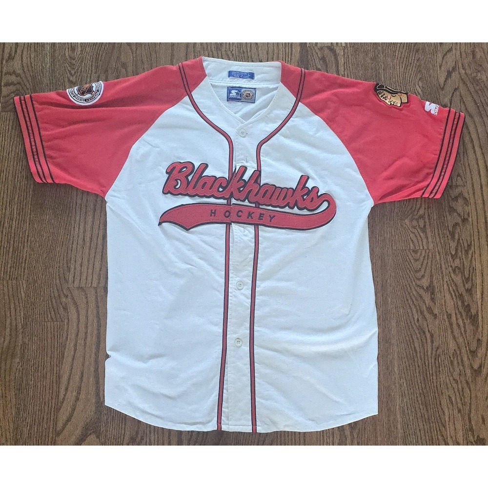 VTG Starter Chicago Blackhawks Hockey Jersey Baseball Men's Adult Large NHL